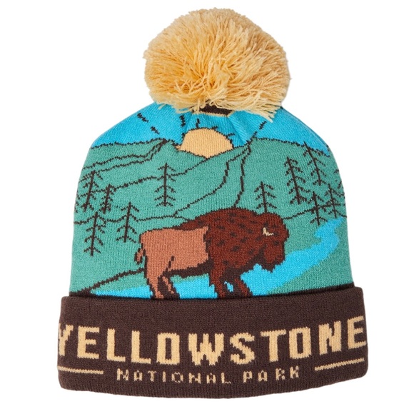 National Parks Accessories - Yellowstone National Park Beanie Hat